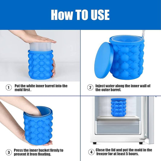 Silicone Ice Bucket – Premium